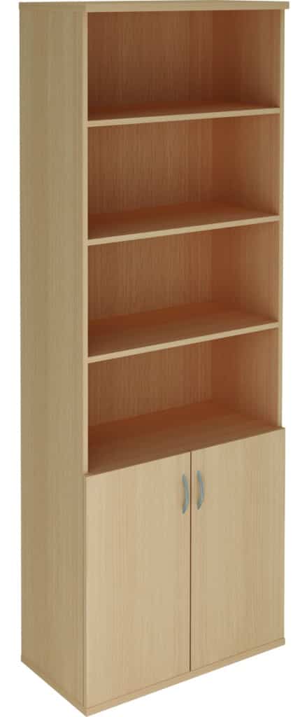 Bureau Armoires en bois, 2 portes 4 étagères