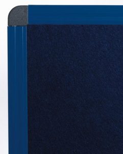 Panneau d'expo feutrine bleue_bleu