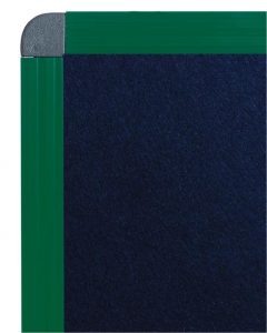 Panneau d'expo feutrine bleue_vert