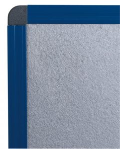 Panneau d'expo feutrine grise_bleu