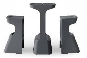 table mange debout en polyéthylène