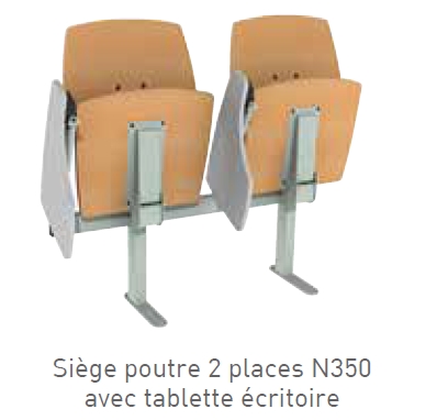 mobilier d’amphithéâtre N350 avec tablette écritoire