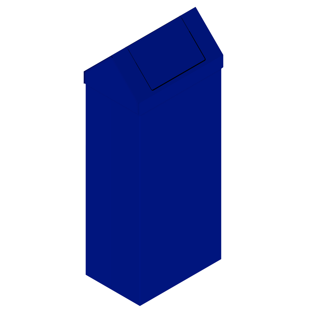 Poubelle métallique BIG TOIT 120L