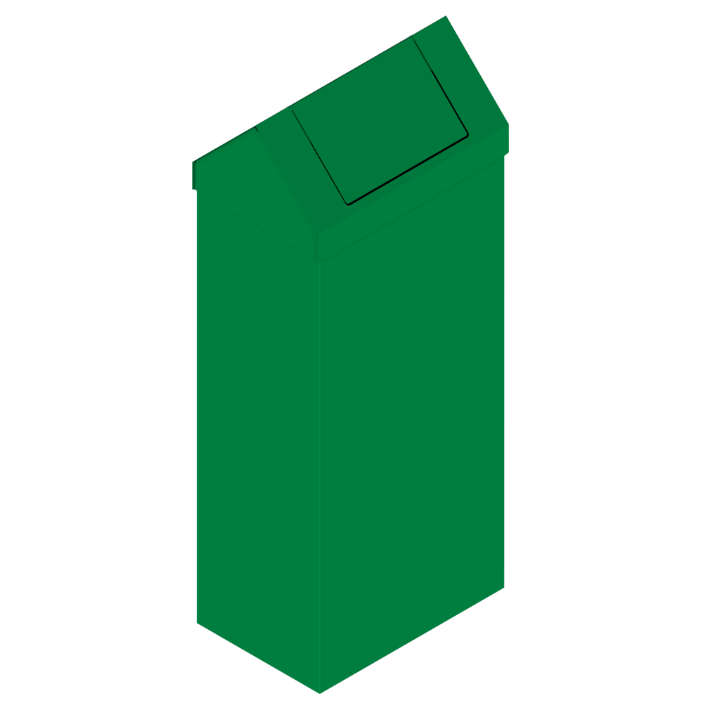 Poubelle métallique BIG TOIT 120L