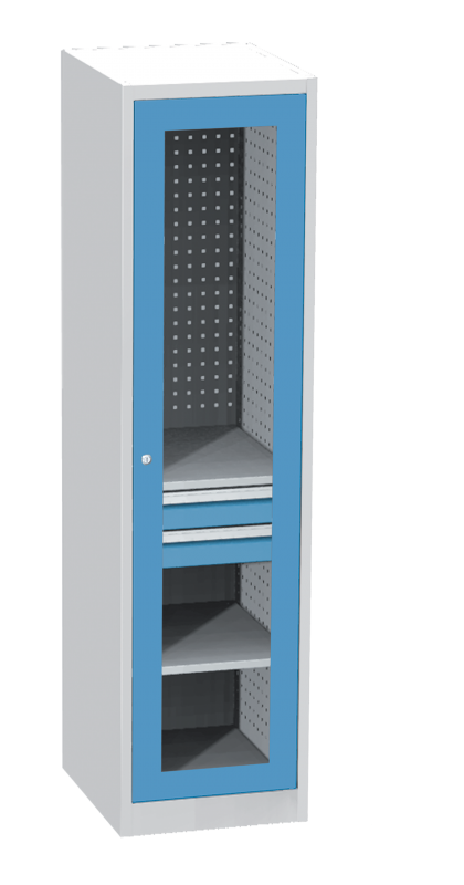 Armoires: H1950/505/600 mm 2 étagères 2 tiroirs