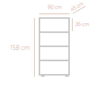 Armoire 2 portes H-160 cm 