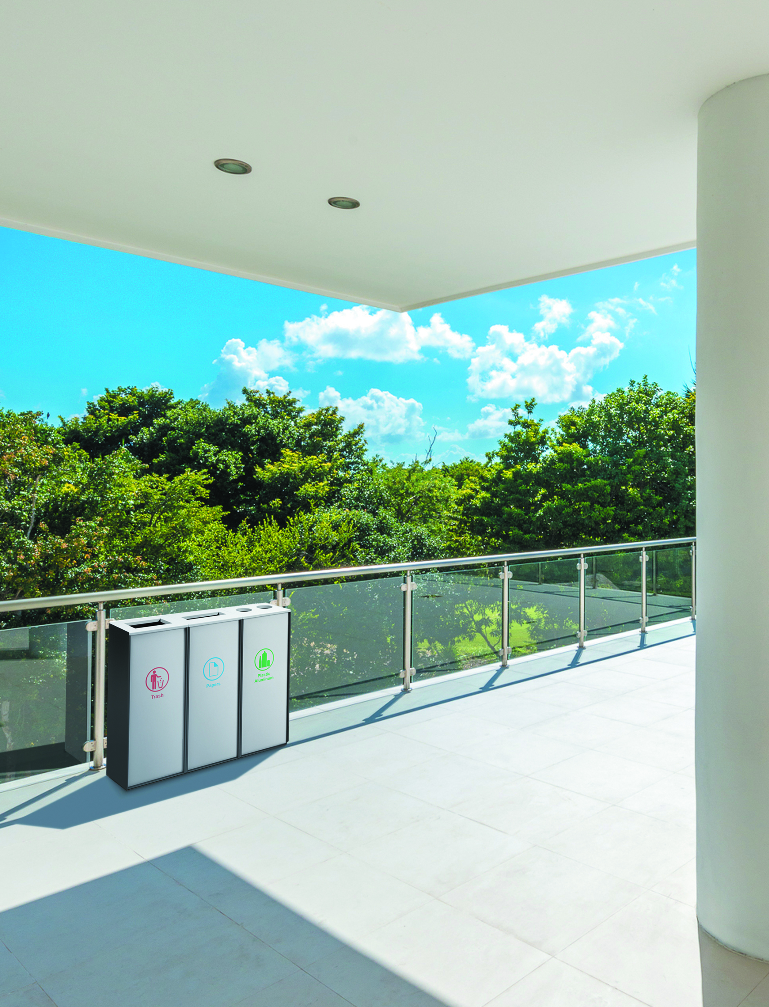 Corbeille/conteneur de recyclage ZURICH PLUS