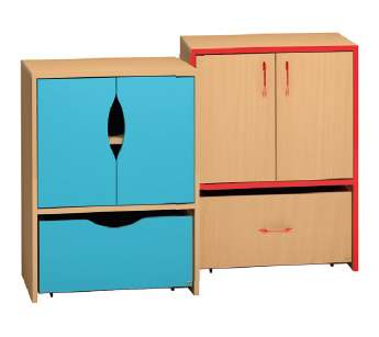 Armoire Honico Class 2 portes+caisson mobile