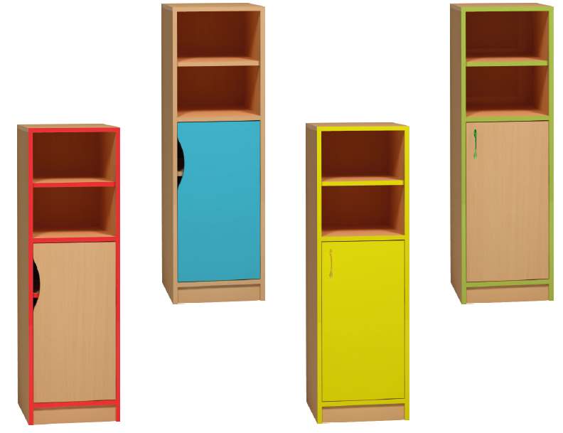 0L019 Armoire Honico Class 1 porte+2 niches