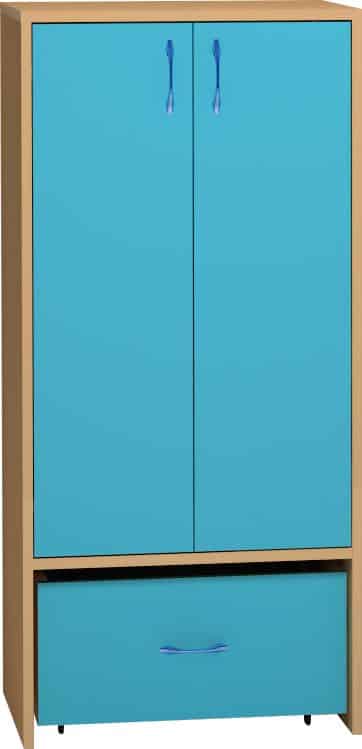 Armoire Honico Class 2 portes+1 caisson mobile