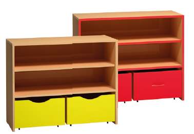 Armoire Honico Class 2 étagères+2 caissons mobiles