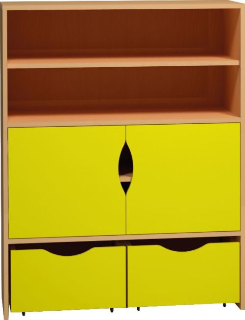 Armoire Honico Class 2 portes+2 caissons mobiles+2étagères