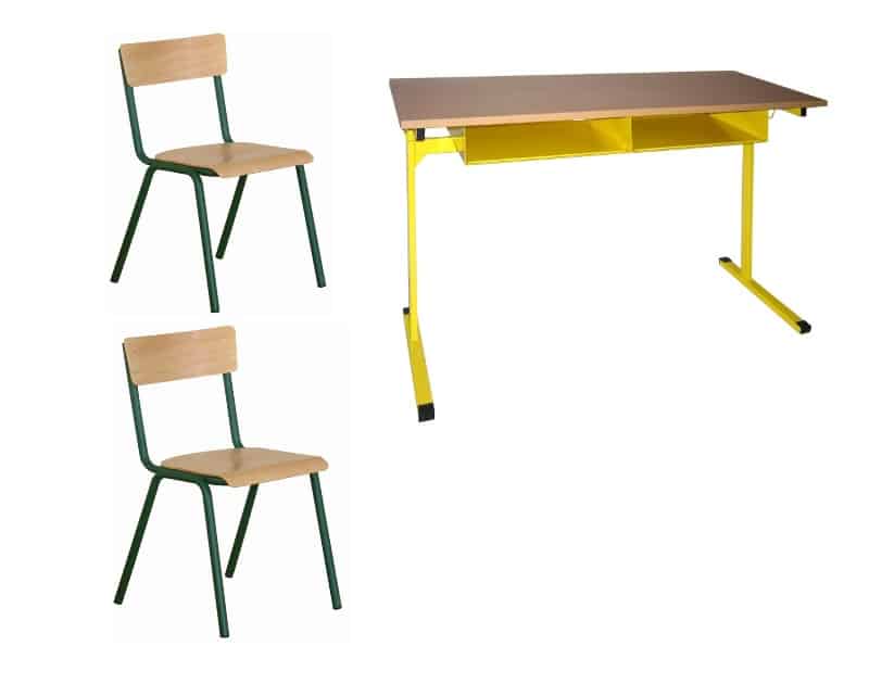 SET 1 table avec 2 chaises 1ECOKAB24 SET 1 table avec 2 chaises