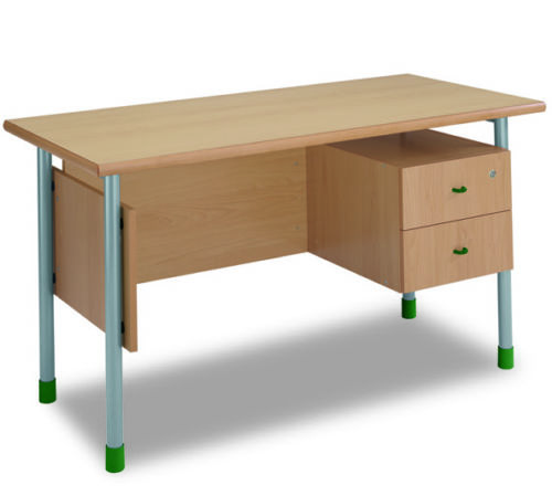 BUREAU DE PROFESSEUR à un caisson