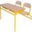 Table et chaises attenantes PACK 2 Stratifié,
