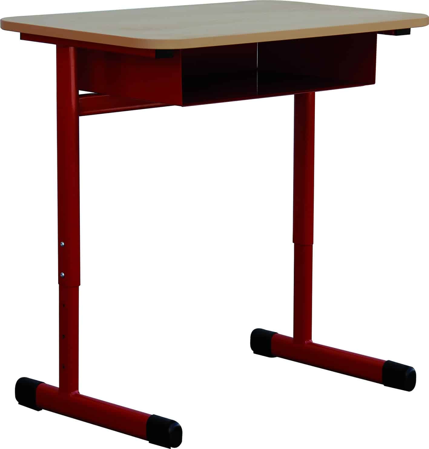 Table 1 place, sans casier, stratifiée, Hauteur réglable Table 1 place, sans casier LOV