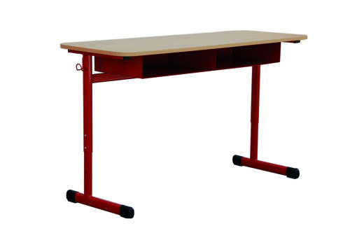 Table « LO » 2 places avec casiers avec crochets