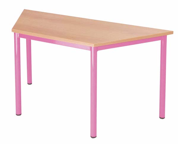 440243 Table pieds soudés, trapèze 160x80x80cm