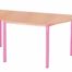 Table pieds soudés, demi ronde Ø 120/60 cm