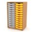 Armoire en bois NELI 24 bacs