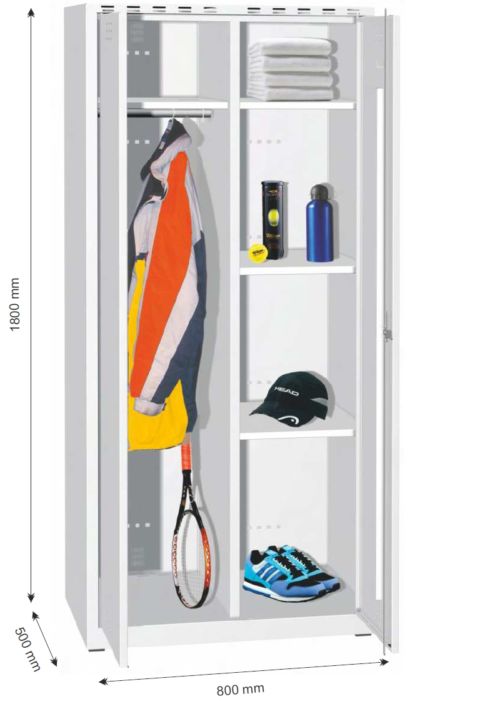 Armoire rangement penderie-étagère