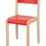 Chaises en bois massif H 38 cm couleur