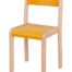 Chaises en bois massif H 18 ou 22 cm couleur