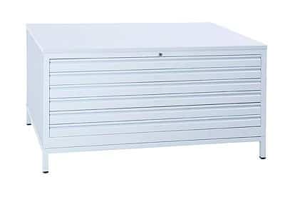 ARMOIRE 5 & 6 tiroirs « PLANS » cadre 4 pieds