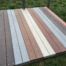 Planches de terrasse en plastique recyclé