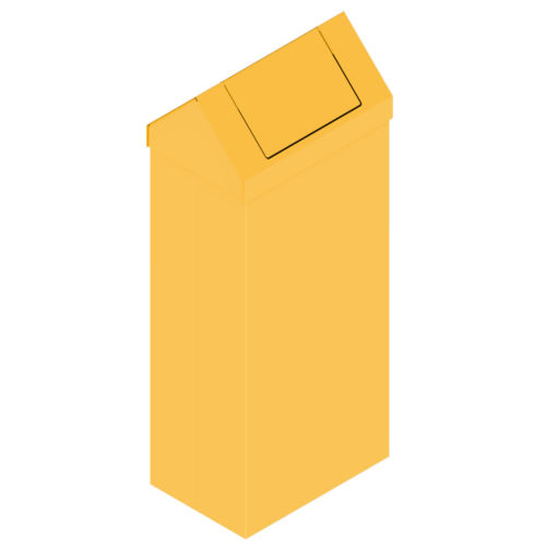 Poubelle métallique BIG TOIT 120L