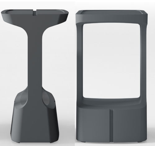 table haute mange debout en polyéthylène