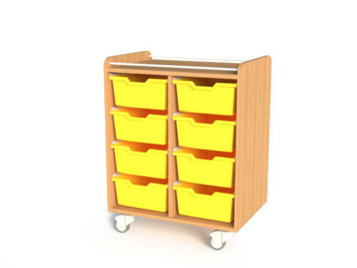 Armoire en bois NELI 8 bacs + 1 plateau