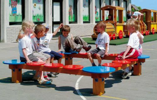 Banc enfants d'extérieur