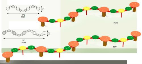 bancs d'enfants sièges ronds