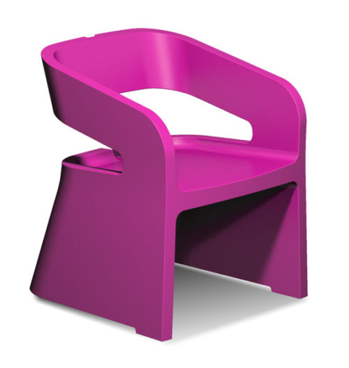 Fauteuil accueil en polyéthylène