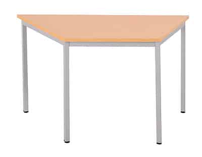 Table « UNI » trapèzoïdale, L 120/60/60, 140/70/70 et 160/80/80 cm