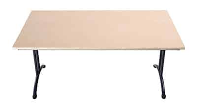 Tables pliantes double pieds ronds courbés