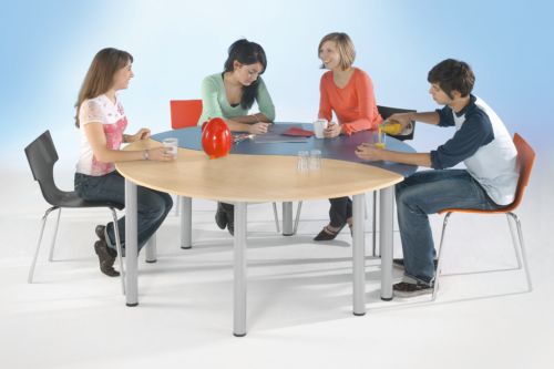 Tables Yin Yang, demi ronde