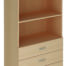 Bureau Armoires en bois, 4 tiroirs 3 étagères