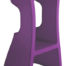 tabouret haut en polyéthylène mauve