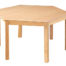 Table en bois massif hexagonale 120 cm