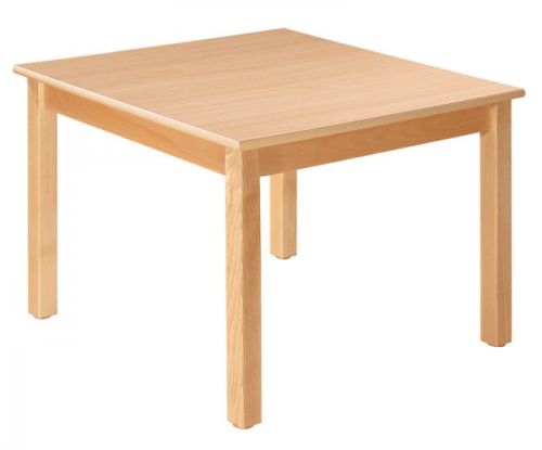 Table en bois massif 80 x 80 cm