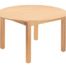 Table en bois massif ronde 100 cm