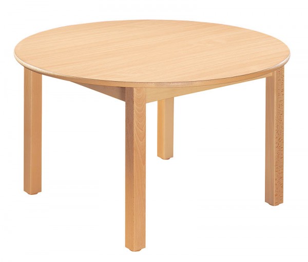 U405(H)(Couleur) Table en bois massif ronde 100 cm