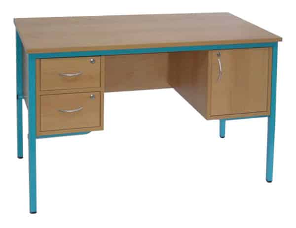 9181 Bureaux professeurs 2 tiroirs et 1 armoirette