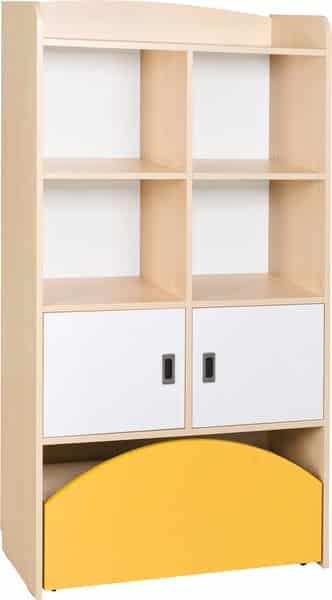 Armoires Honico Plus 2 portes + 4 étagères + bac mobile