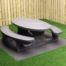 Table pique-nique Standard Anthracite Ovale