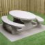 Table pique-nique Standard Ovale