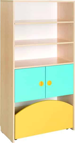 Armoires Honico Plus 2 portes + 3 étagères + bac mobile