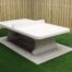 Table de ping-pong Béton angles arrondis